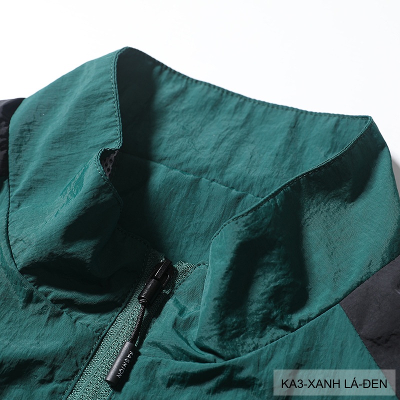 KA3 - Áo khoác nam dáng rộng phối màu cổ đứng phong cách thể thao thoáng khí mùa xuân thu_thumbnail_11