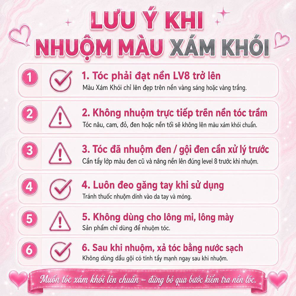 Thuốc Nhuộm Tóc Màu Xám Khói (Ash Grey) Sang Chảnh, Lên Màu Chuẩn Xinh - Đủ Combo Tự Nhuộm Tại Nhà_thumbnail_6