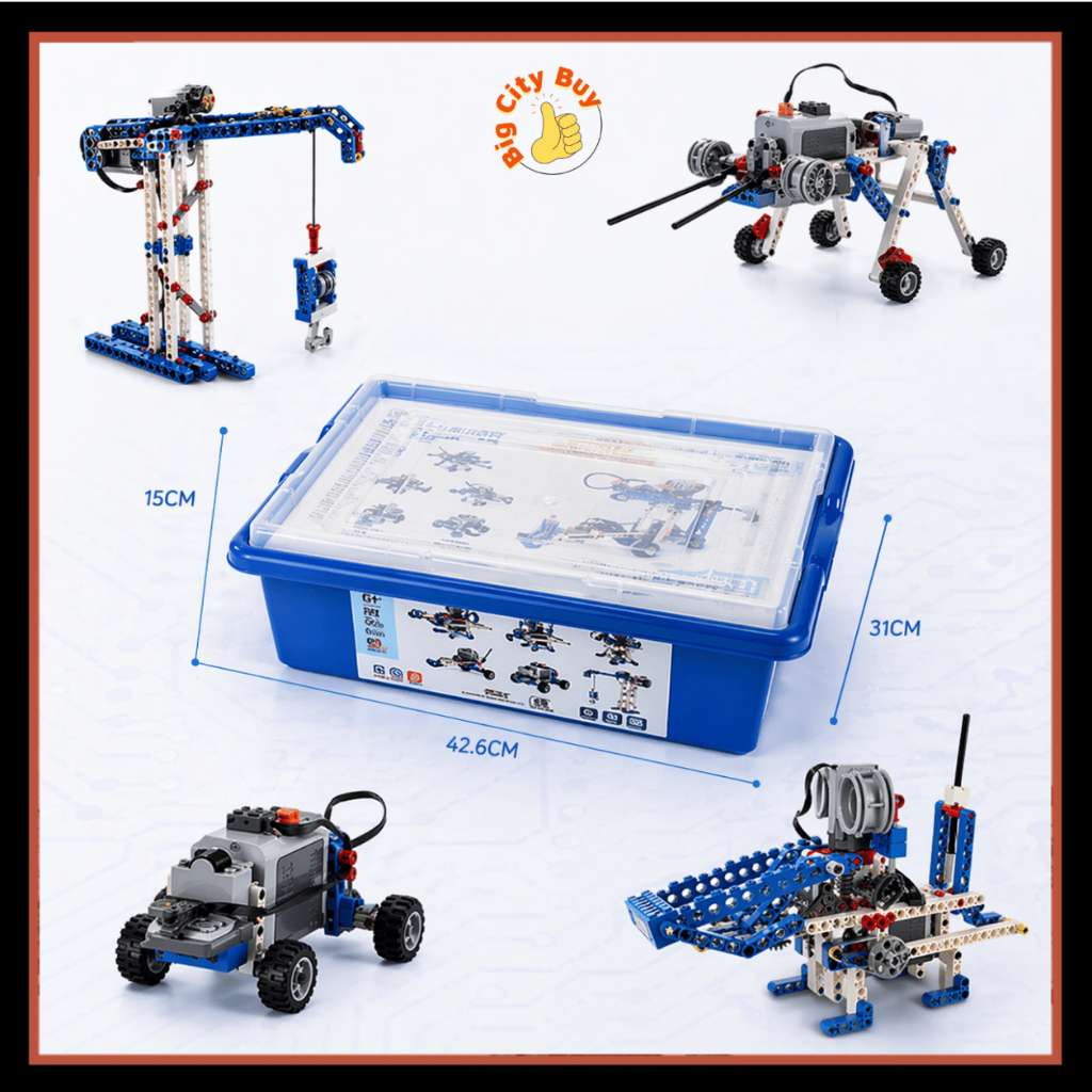 Bộ Đồ Chơi Lắp Ráp Kỹ Sư Cơ Khí STEAM Hàng Trăm Chi Tiết Có Động Cơ Lắp Gần 50 Mô Hình Khác Nhau BigcityBuy 329STEAM_thumbnail_5