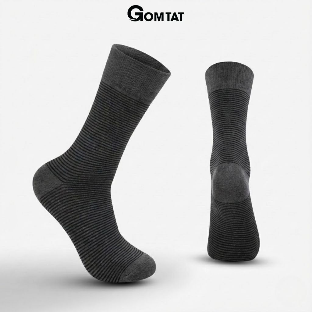 Tất giày tây nam xám sọc đen LUX-TAY09_thumbnail_0