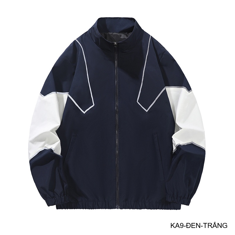 KA9 - Áo khoác nam thể thao phối màu phản quang cổ đứng phong cách streetwear mùa xuân thu_thumbnail_31