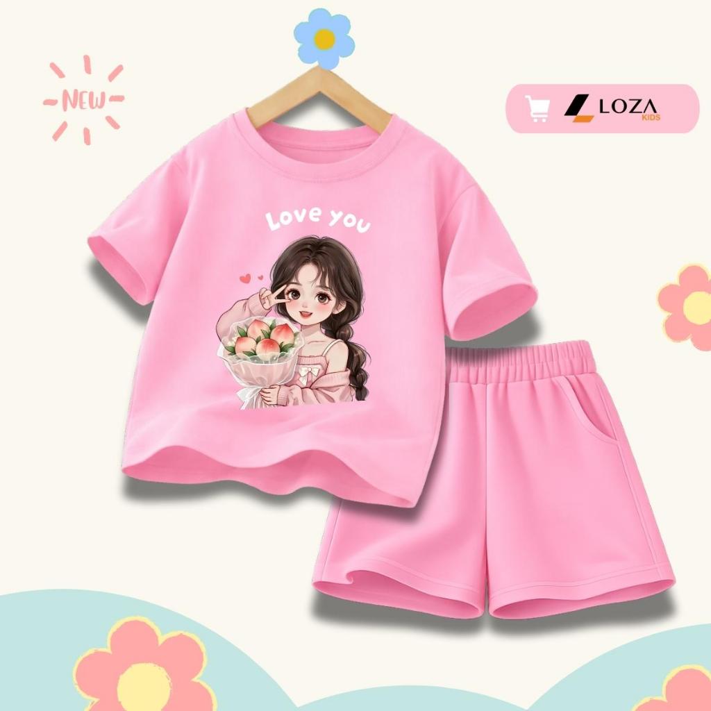 [XẢ KHO SIZE 130] Bộ đồ cho bé gái nhiều mẫu - Quần áo bé gái  từ 22-26kg - Loza Kids XB005_thumbnail_28