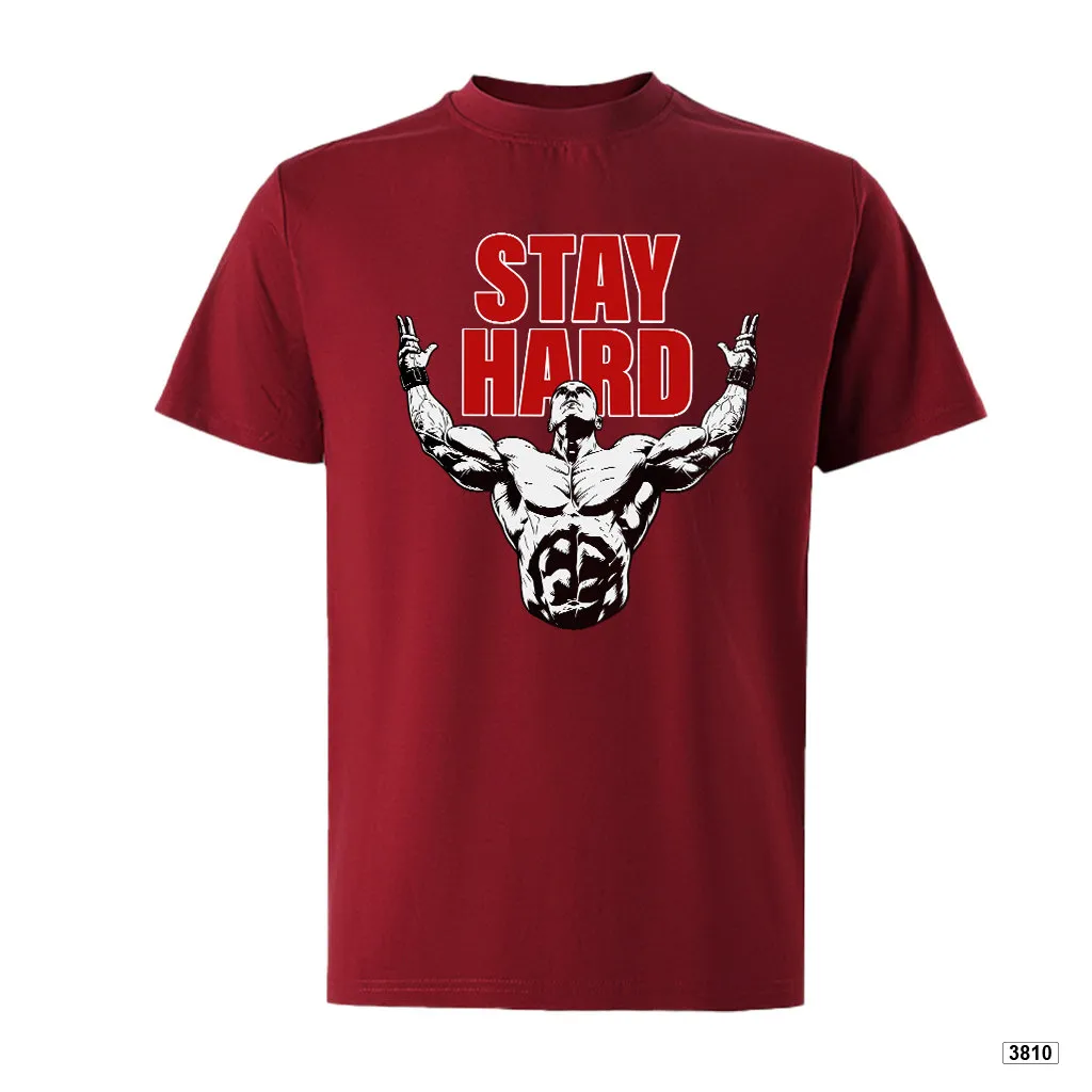 Áo thun nam form rộng style thể thao Stay Hard TeePrint 3810_thumbnail_14