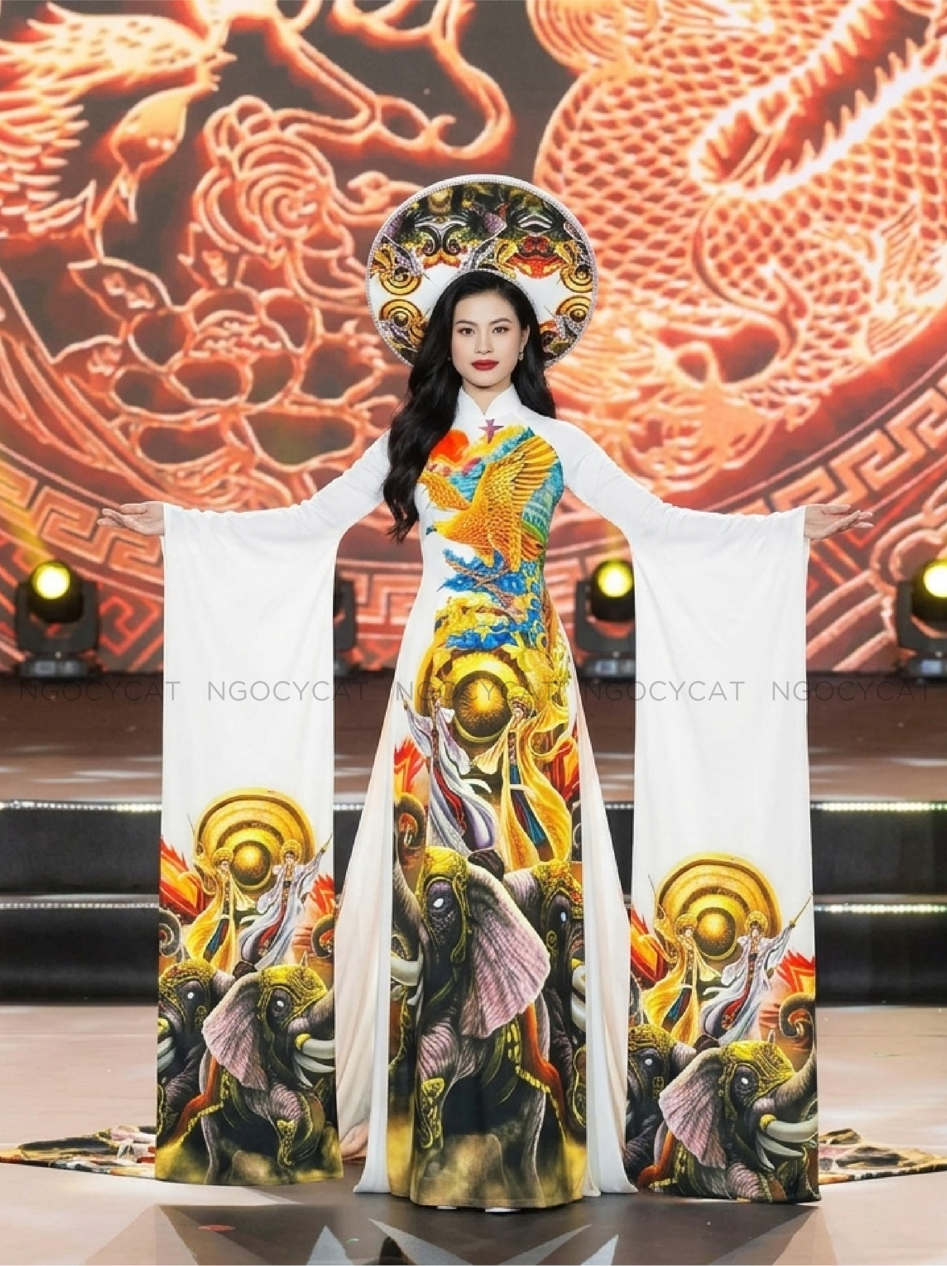 Áo Dài Biểu Diễn Hai Bà Trưng