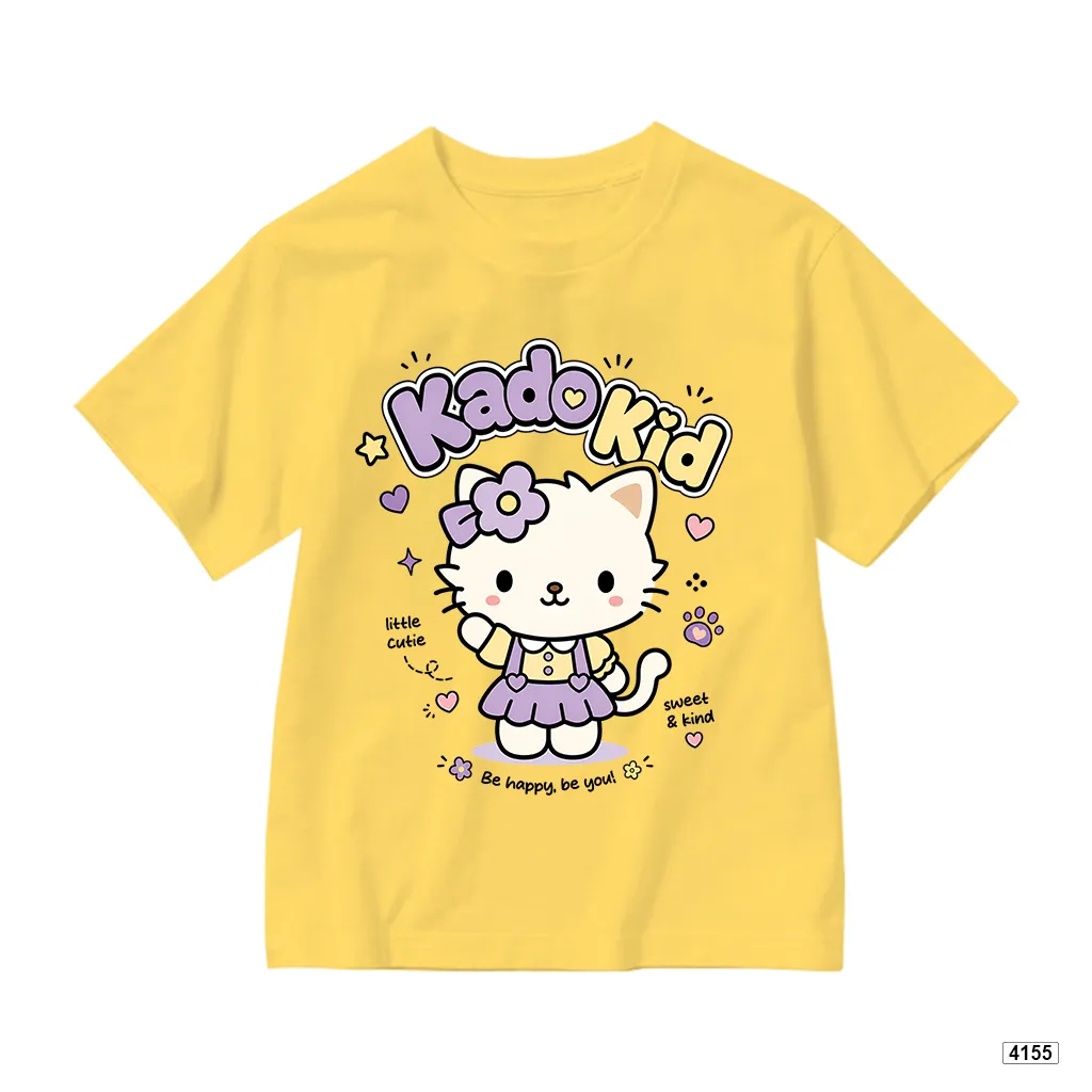 Áo thun bé gái hoạt hình mèo con Kado 4155_thumbnail_0