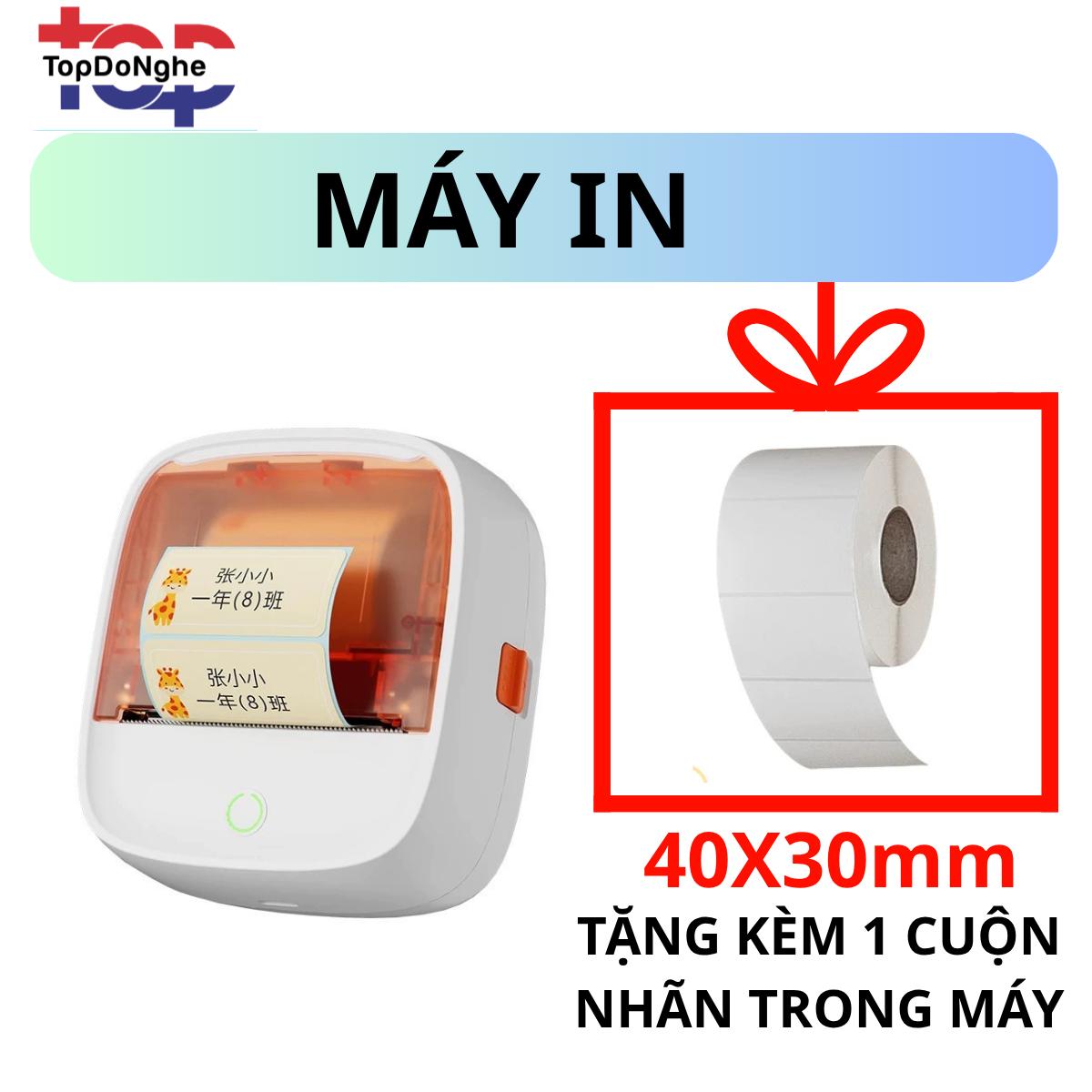 Máy in nhãn nhiệt mini BEEPRT B21 Bluetooth – Không cần mực, hỗ trợ Android/iOS, khổ giấy 57mm, pin 2500mAh, có băng dính in nhãn tiện lợi