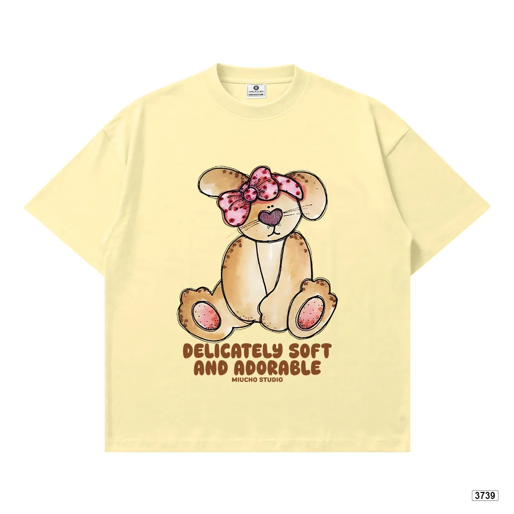 Áo thun nữ form boxy mùa hè chất thoáng mát phong cách dễ thương Miucho 3739_thumbnail_7