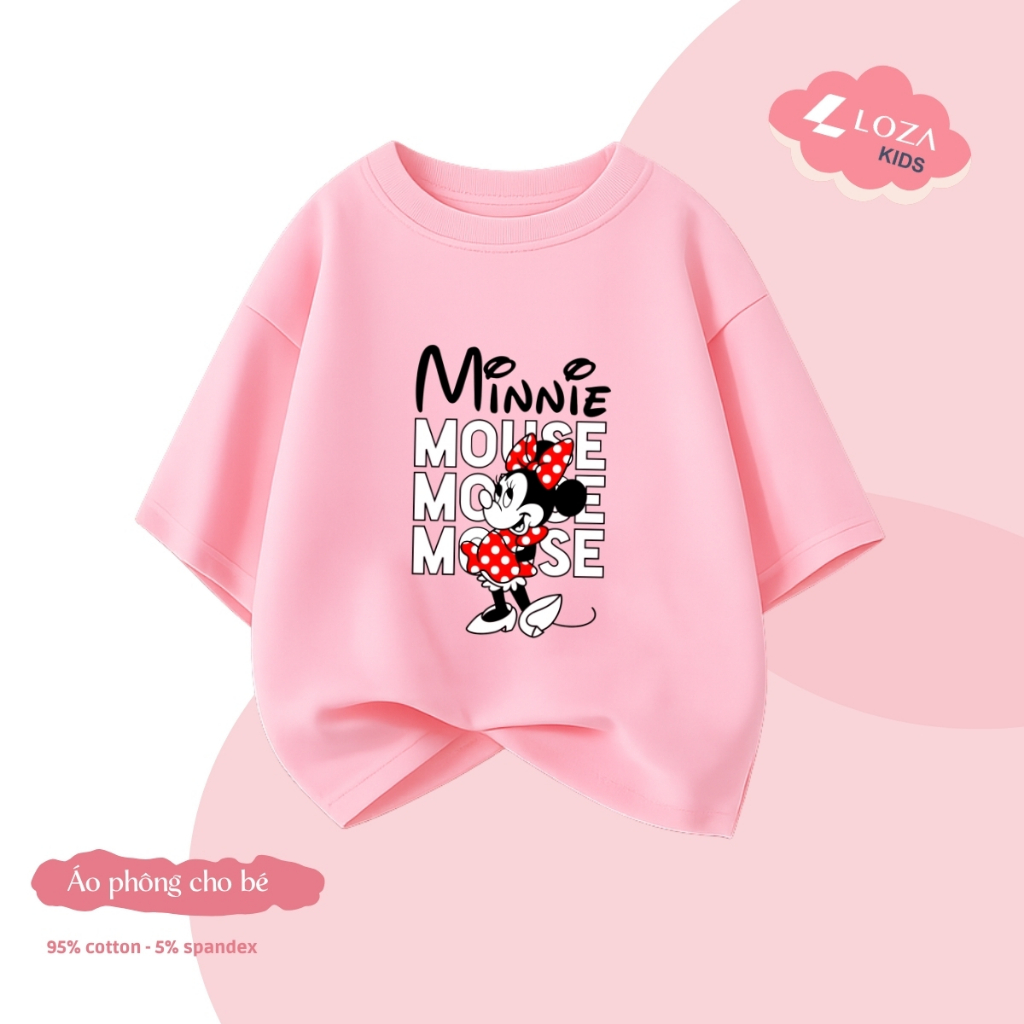 Áo phông bé gái hình MINNIE nhiều mẫu - Loza Kids CA014_thumbnail_11
