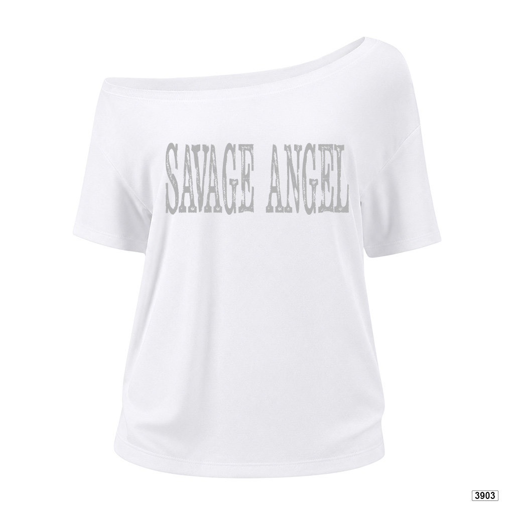 Áo thun nữ lệch vai form rộng Savage Angel Miucho 3903_thumbnail_0