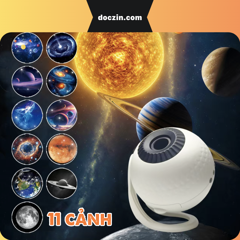 Đèn chiếu ngủ galaxy 11 Cảnh -  Đèn ngủ DOCZIN
