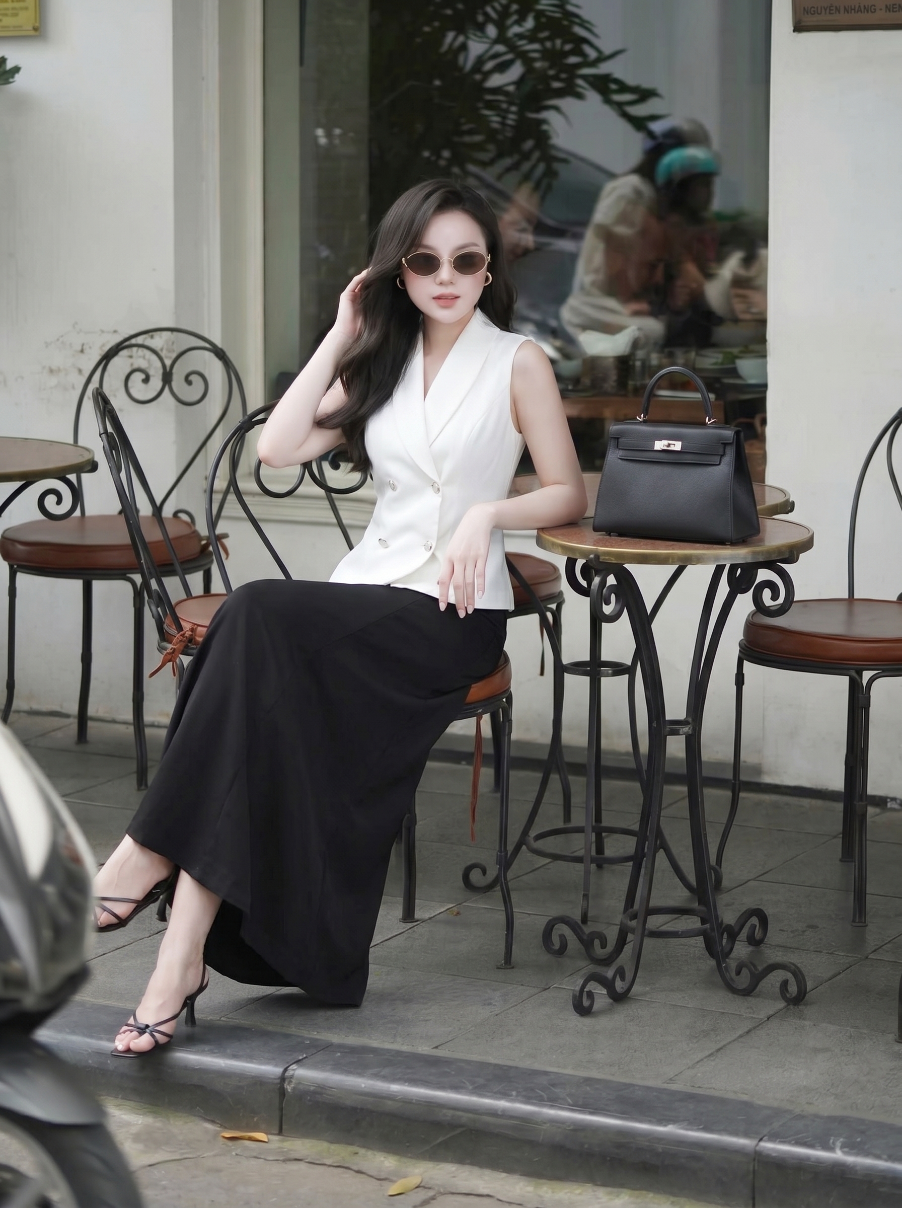Áo sơ mi gile 26112 màu trắng