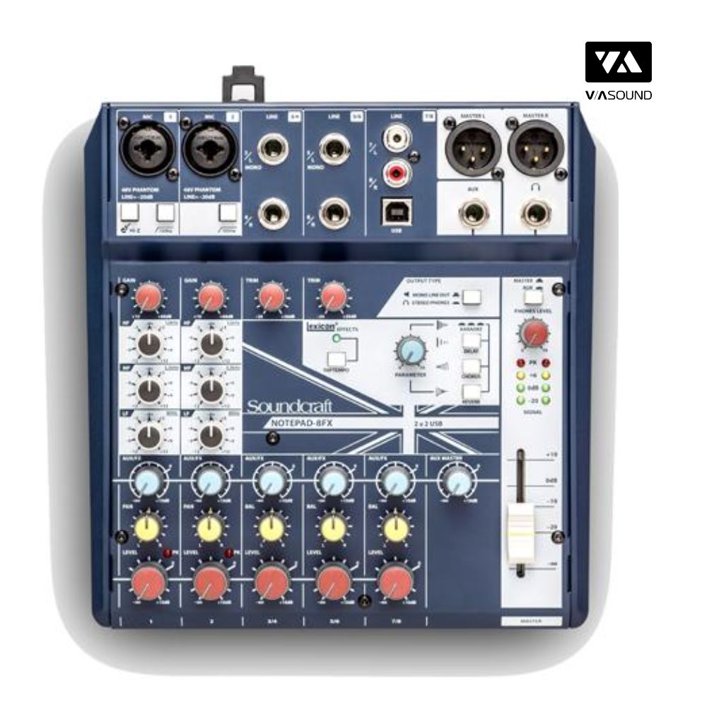Bàn Mixer SOUNDCRAFT NOTEPAD 8FX