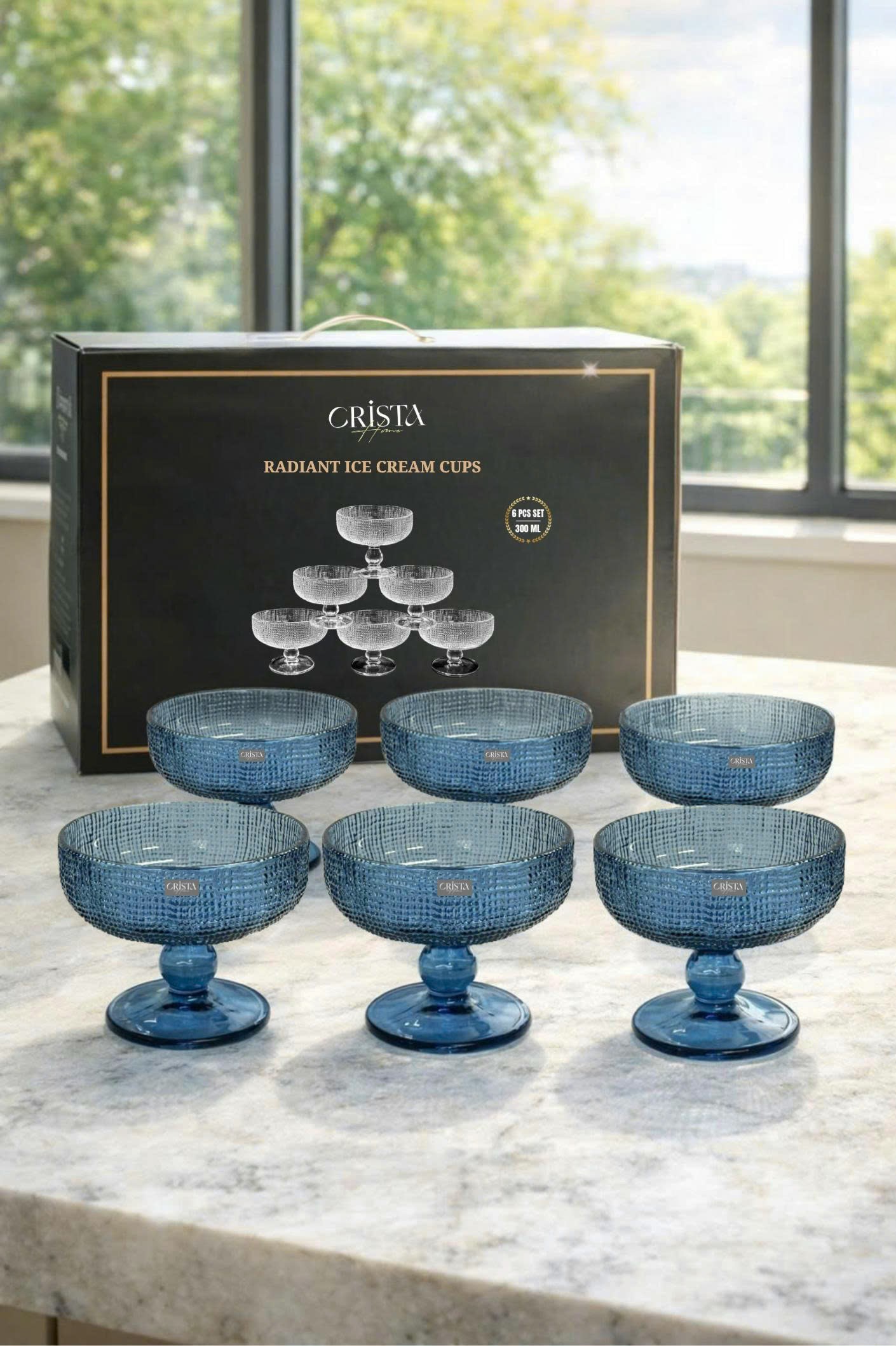 Bộ 6 ly đựng kem màu RADIENT rực rỡ CRISTA HOME,_thumbnail_3