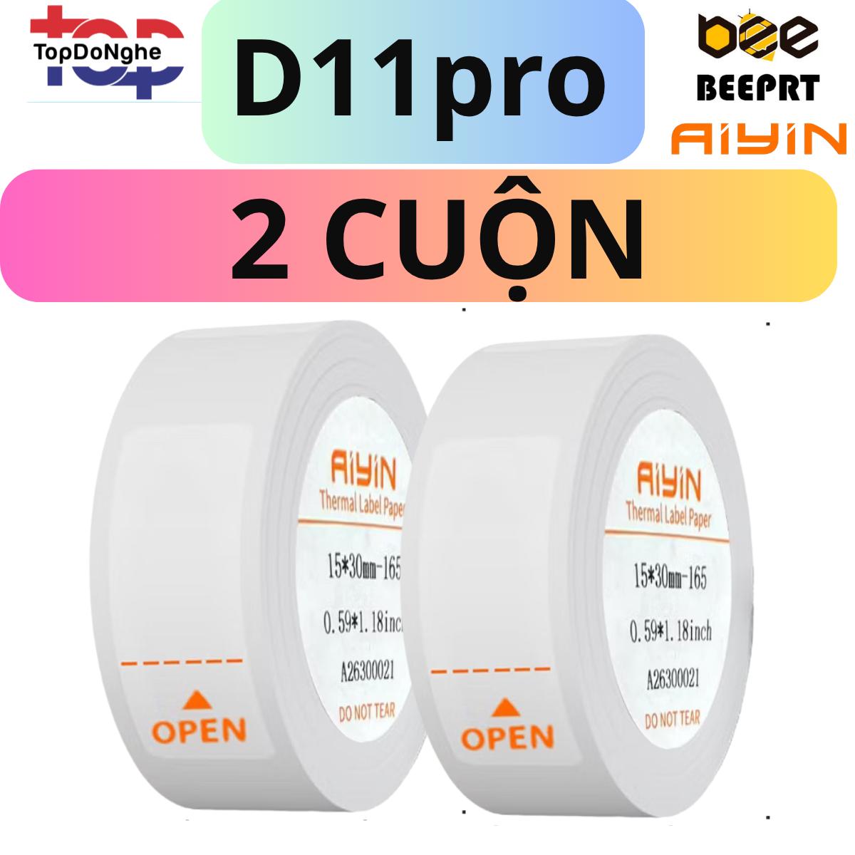 Giấy In Nhãn Nhiệt Máy in AIYIN / PIKDIK / BEEPRT D11S / D11 Pro / B21 – Sticker Dán Chống Nước, Chống Rách, In Nét Cao_thumbnail_1