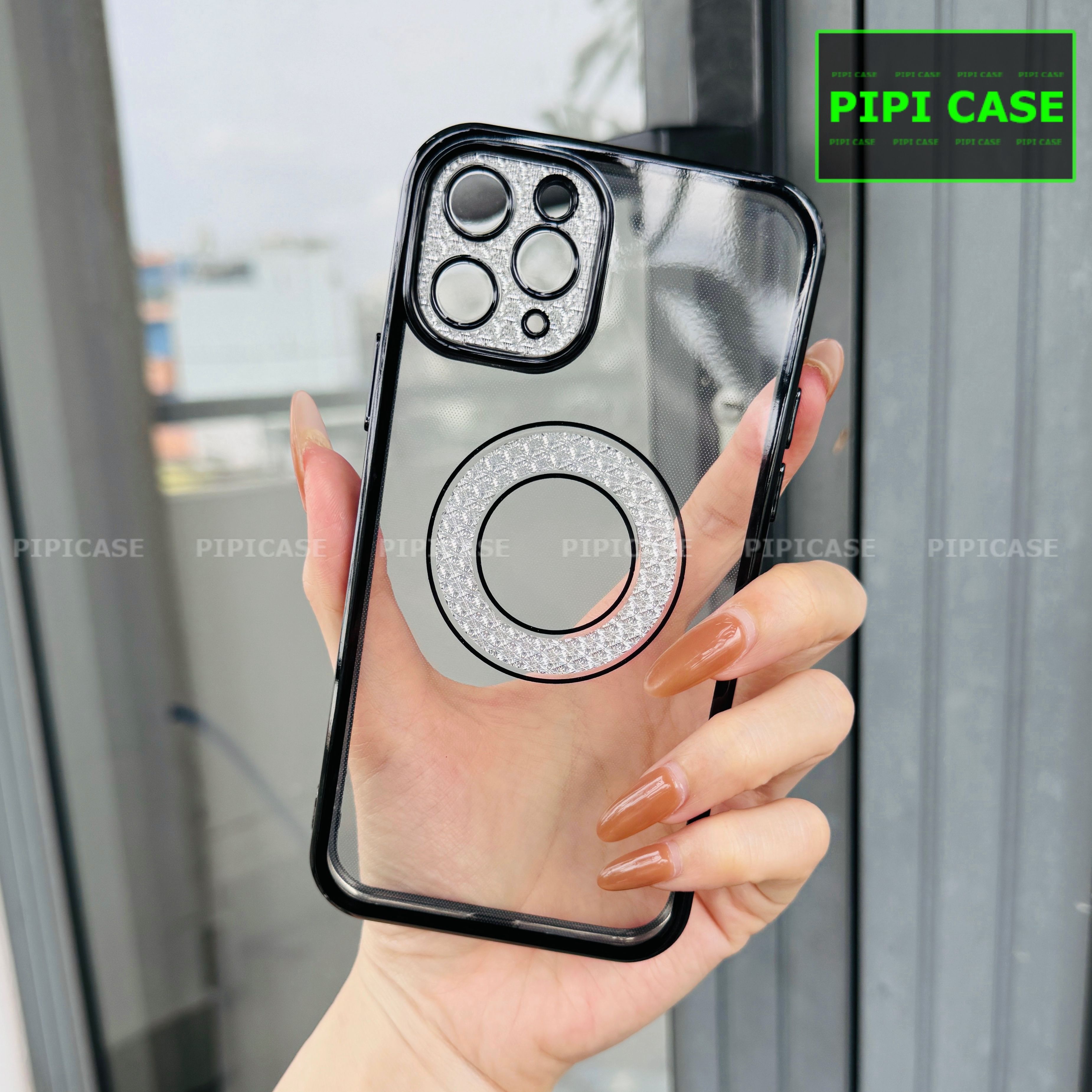 Ốp Lưng iPhone 12 Pro - Gemma - Đen