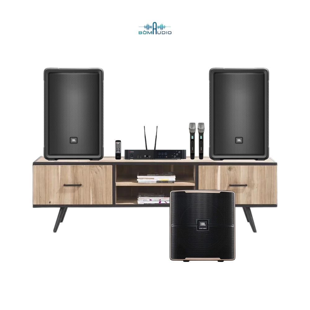 Combo Loa PA Active JBL IRX 112BT + Micro Tích Hợp Mixer SUMICO SU 910 + Loa Subwoofer JBL PASION 12SP - B356_thumbnail_0