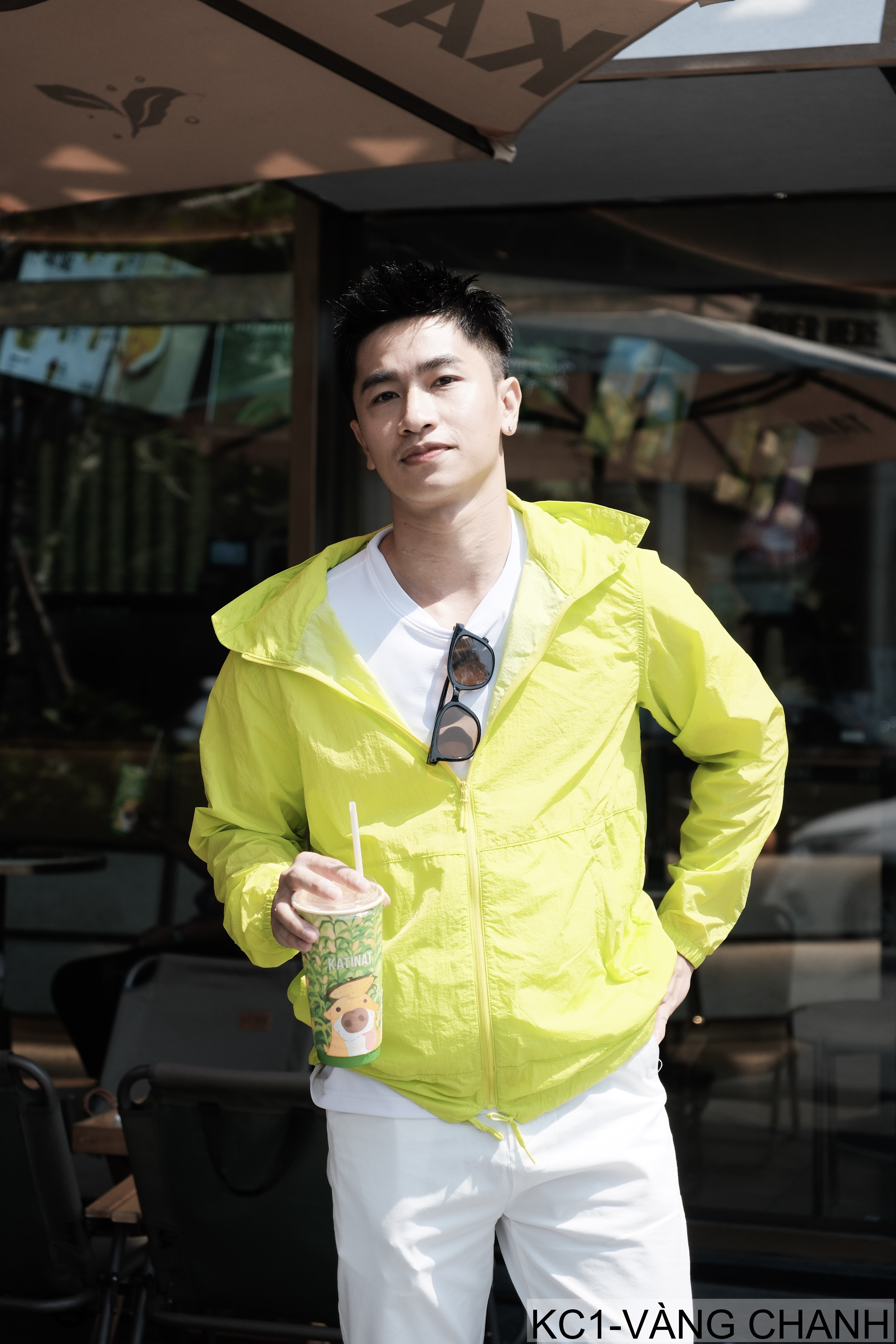 KC1 - Áo khoác chống nắng nam nữ UPF50+ siêu mỏng, thoáng khí, dáng rộng, có mũ trùm đầu