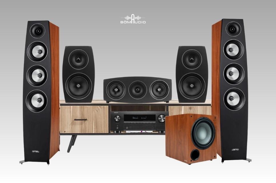 COMBO AMPLY DENON AVR X3800H + LOA JAMO C97 + CENTER JAMO C9 CEN II + SURROUND JAMO C93 II + SUB JAMO C912 - B59
