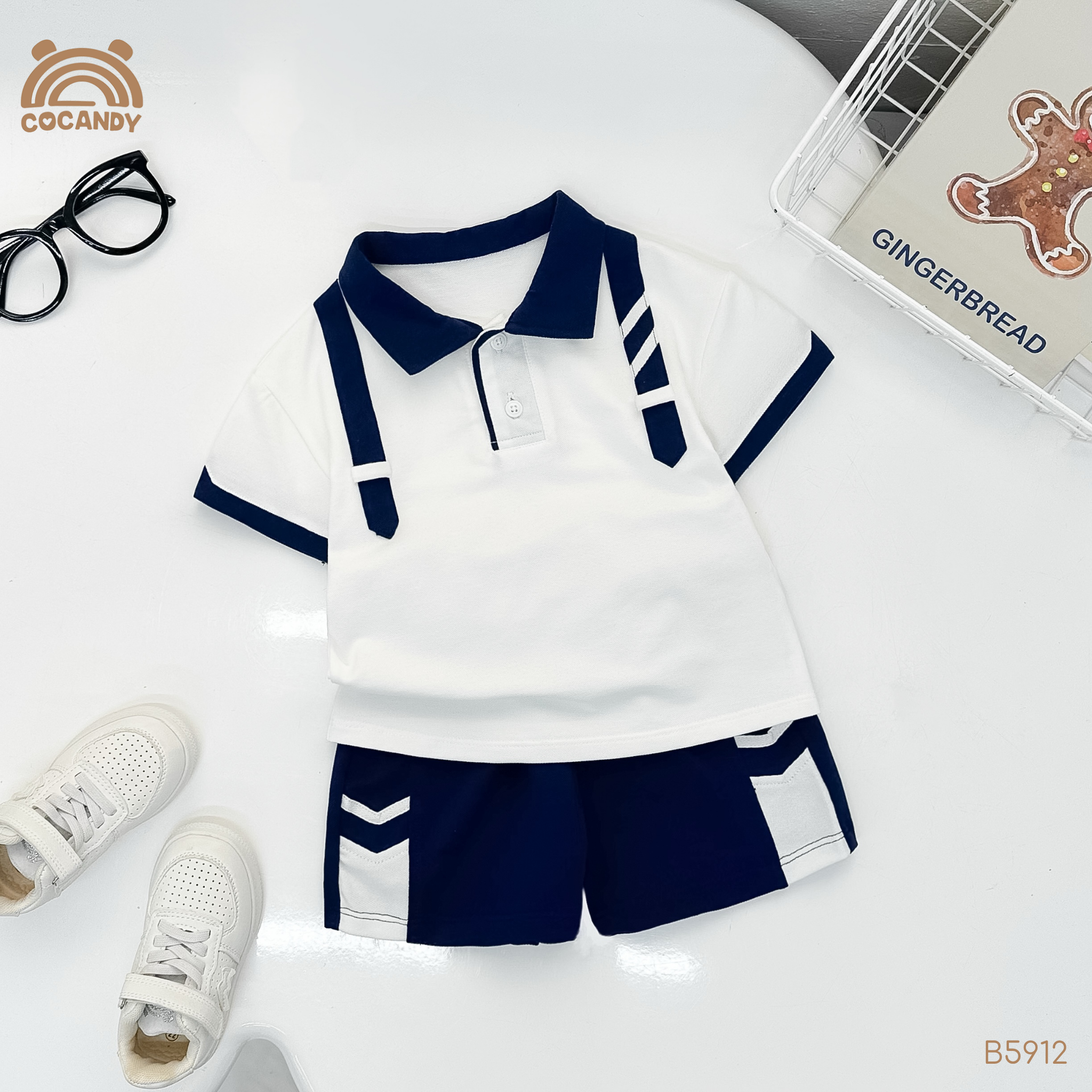 Bộ cộc thun XANH NAVY đai vai_thumbnail_1