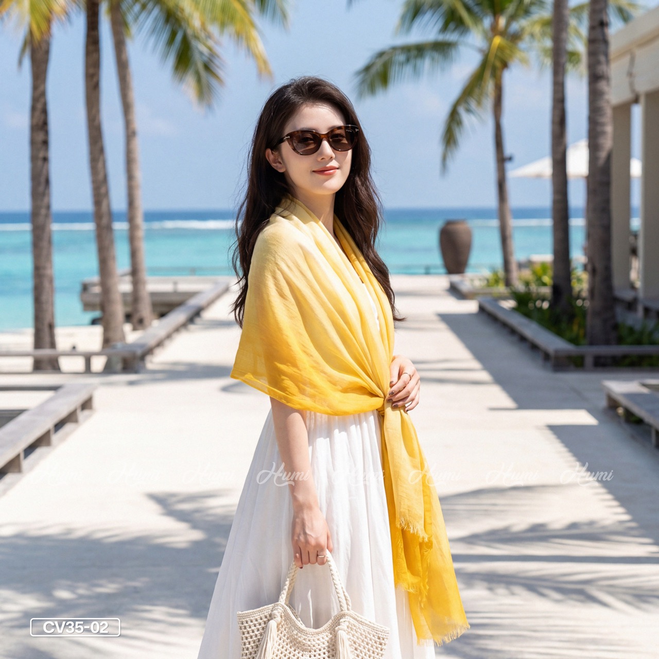 KHĂN COTTON PHA MÀU CHO NỮ (CV35-02)_thumbnail_10