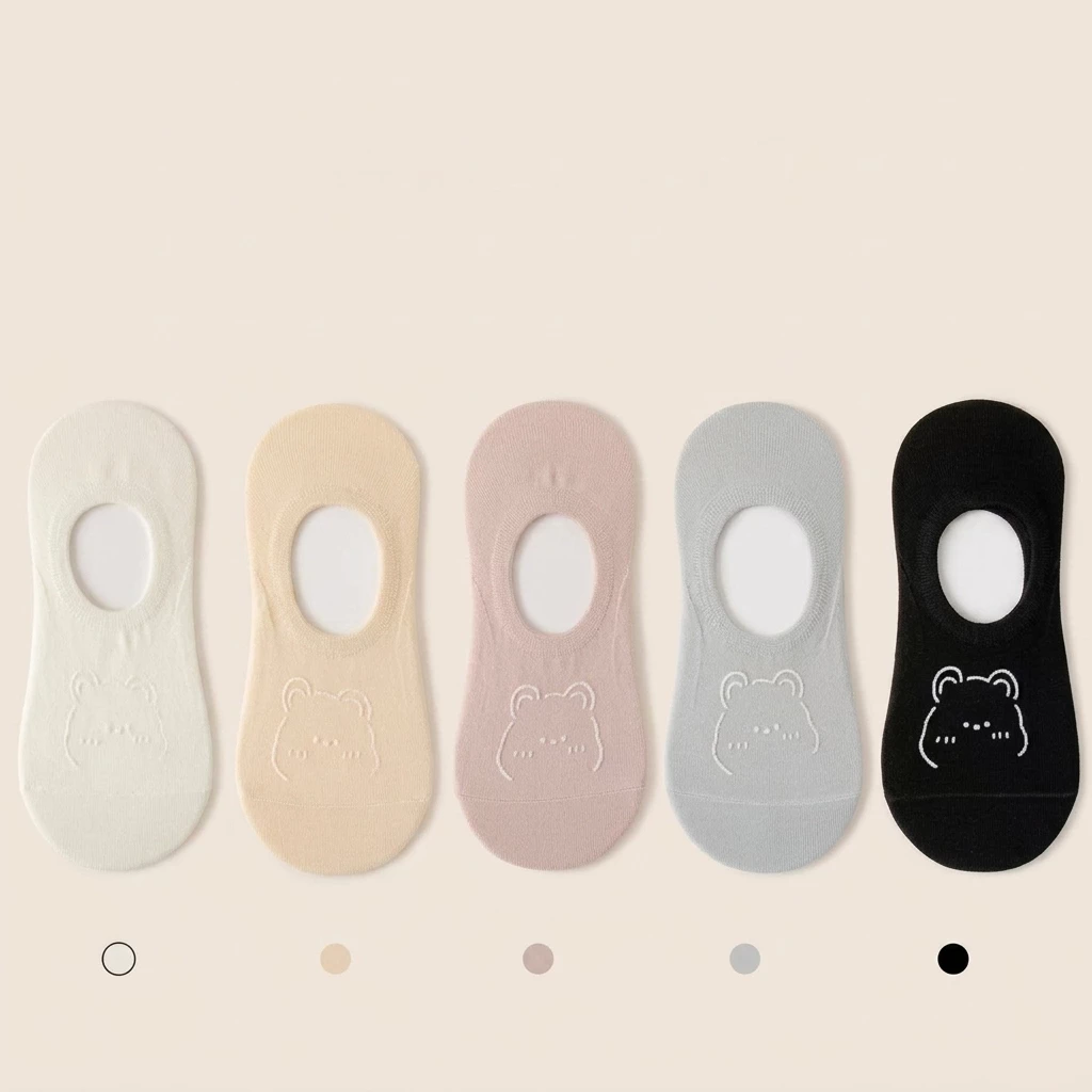 Set 5 Đôi Tất Gấu Tàng Hình