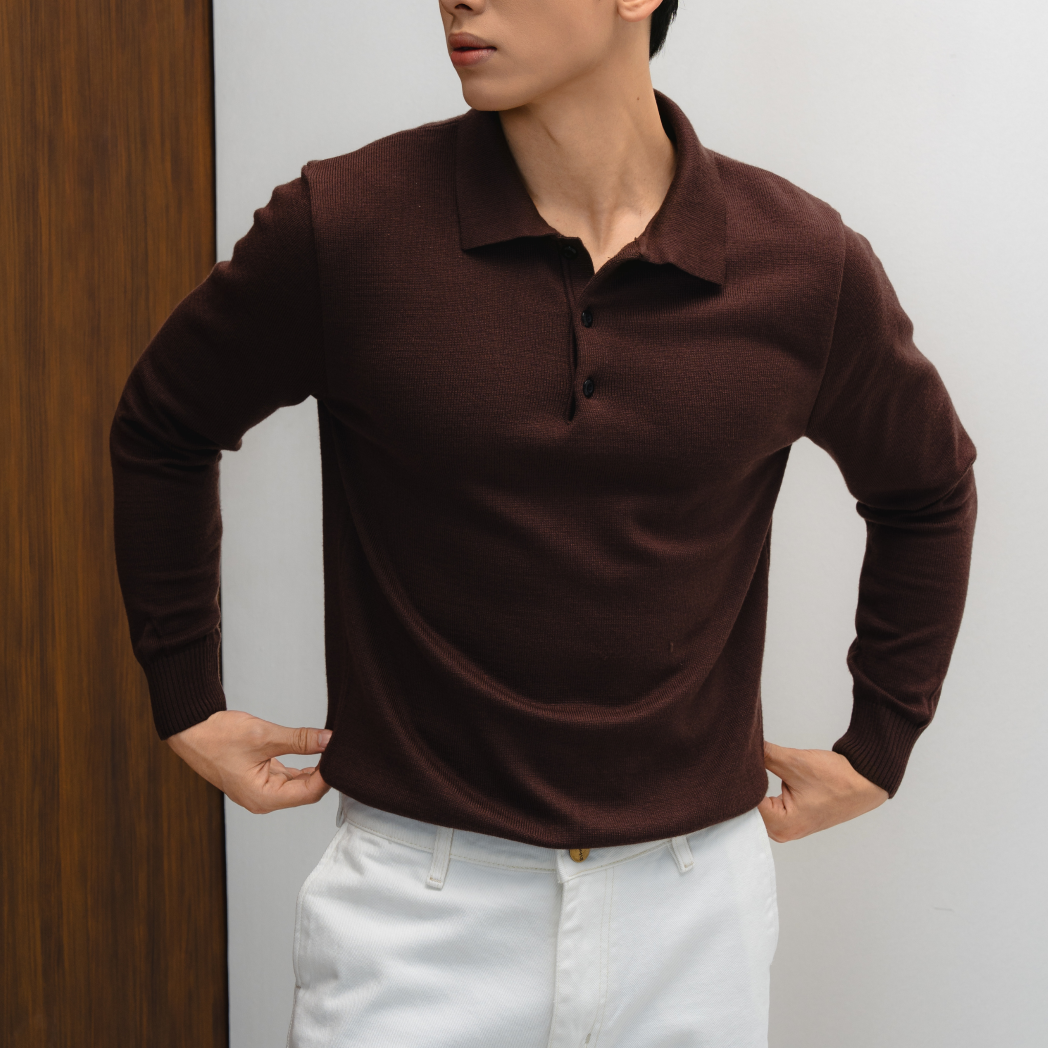 Áo Polo Henry Len Lông Thỏ Form Regular_thumbnail_3