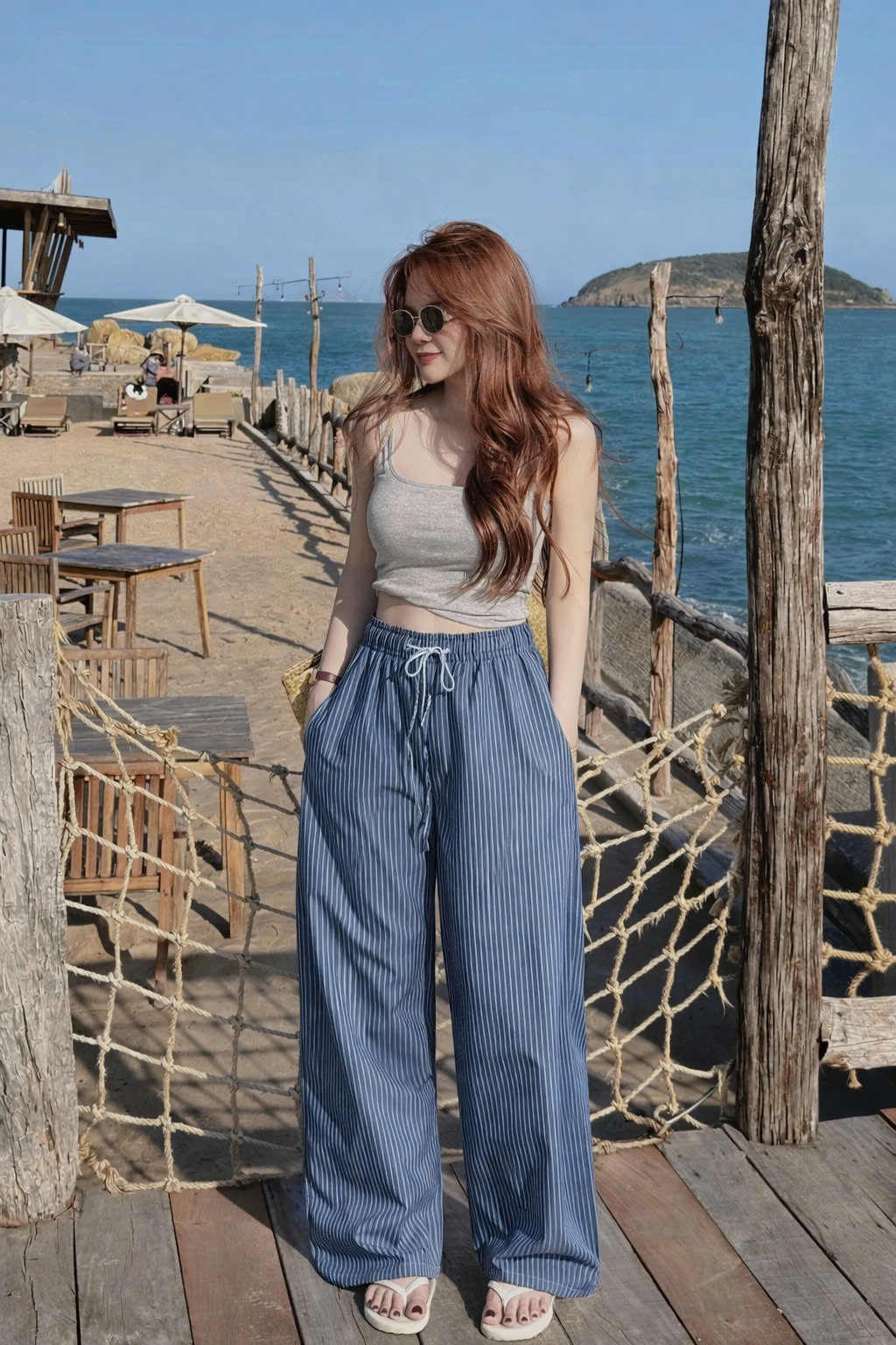 Quần Baggy Nữ  kẻ phối dây thời trang PH.225 (C) (9990)_thumbnail_3