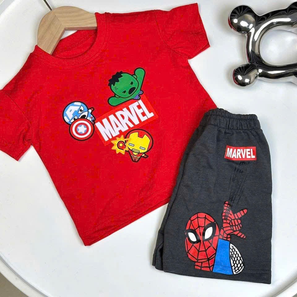 Set bộ da cá đỏ xám marvel nhện