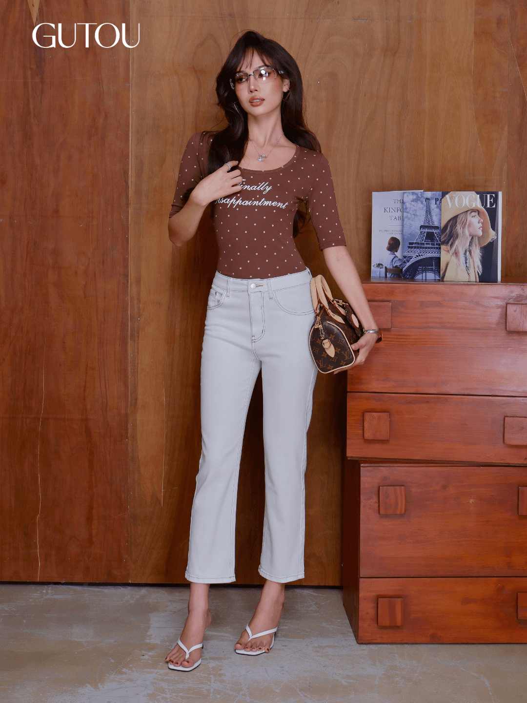 [ GUTOU ] Quần Jean Ống Đứng Classic Style_thumbnail_3