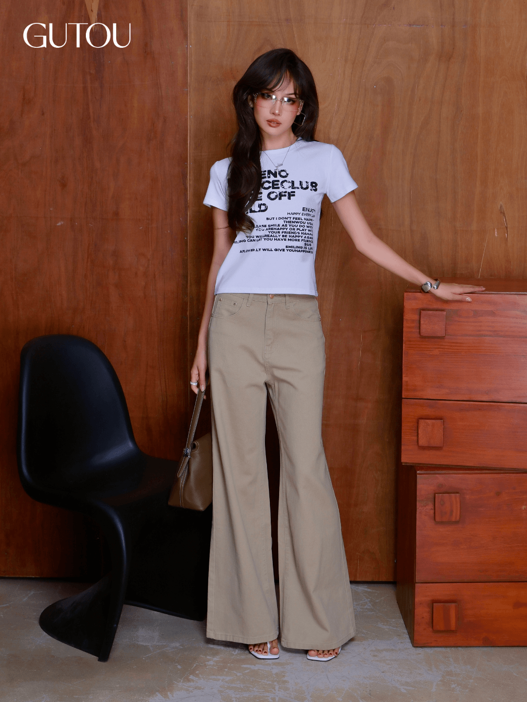 [ GUTOU ] Quần Jean Suông Flaree Trendy