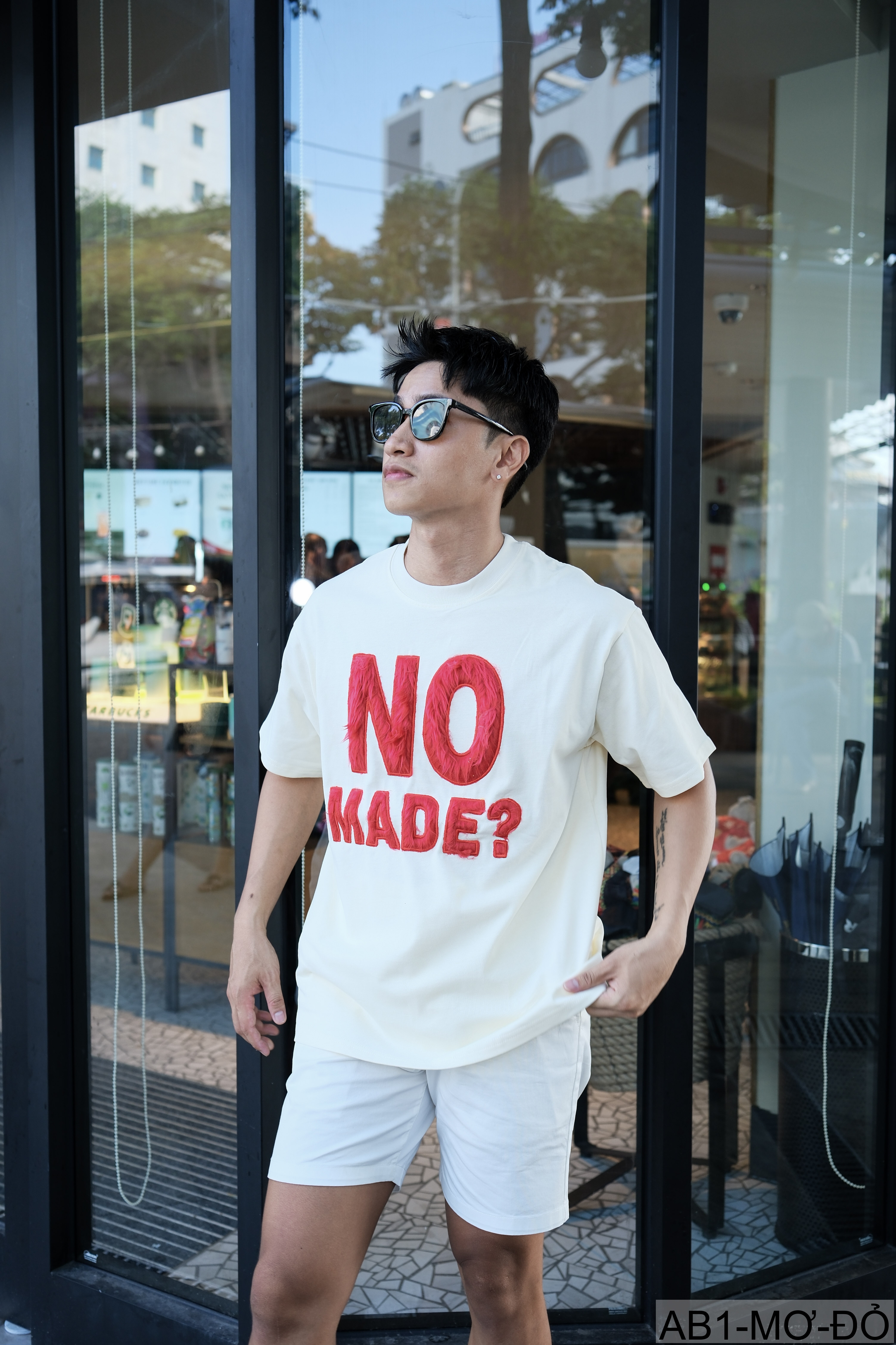 AB1 - Áo phông nam nữ unisex cổ tròn tay ngắn họa tiết NO MADE? phong cách streetwear mùa hè_thumbnail_18