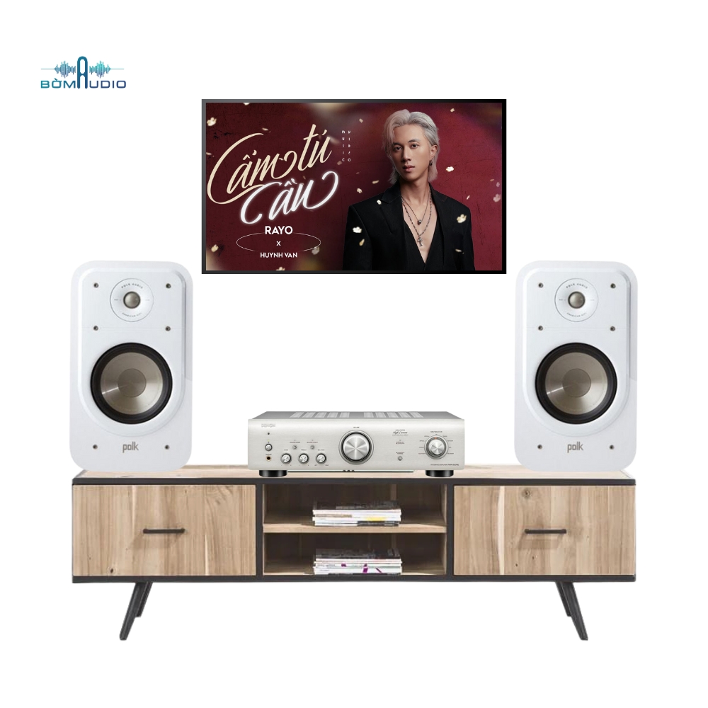 Combo Amply DENON PMA-600HNE + Loa Bookshelf POLK AUDIO SIGNATURE S20 – B440_thumbnail_1