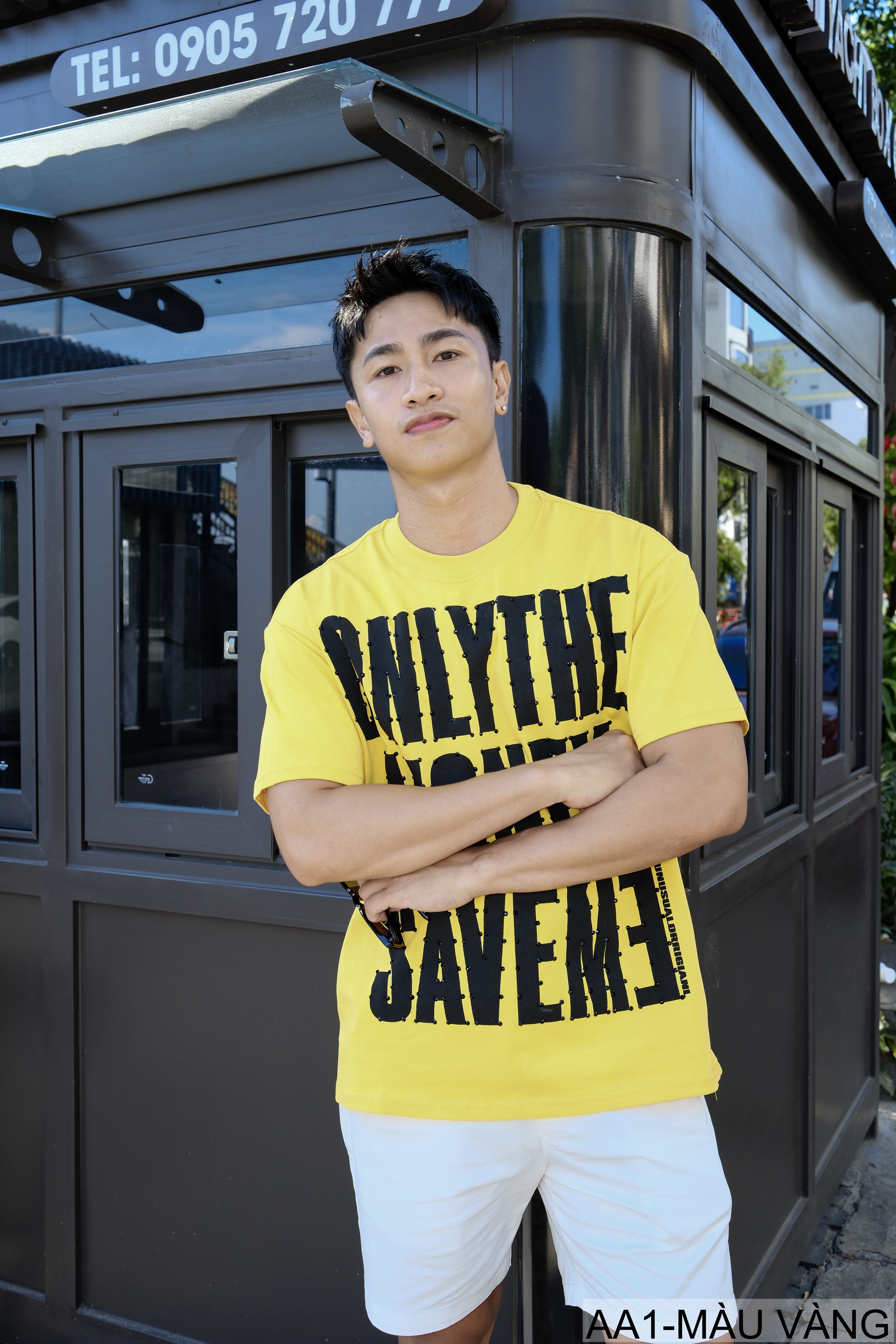 AA1 - Áo thun nam cổ tròn in chữ retro phong cách streetwear, cotton , dáng vừa vặn, 4 màu thời thượng_thumbnail_29