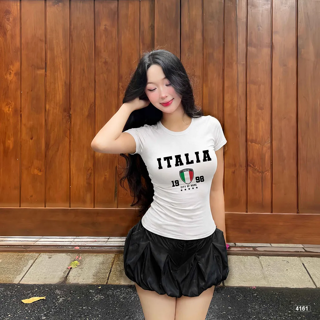 Áo thun form ôm body tôn dáng Italia street style Beezy 4161_thumbnail_2