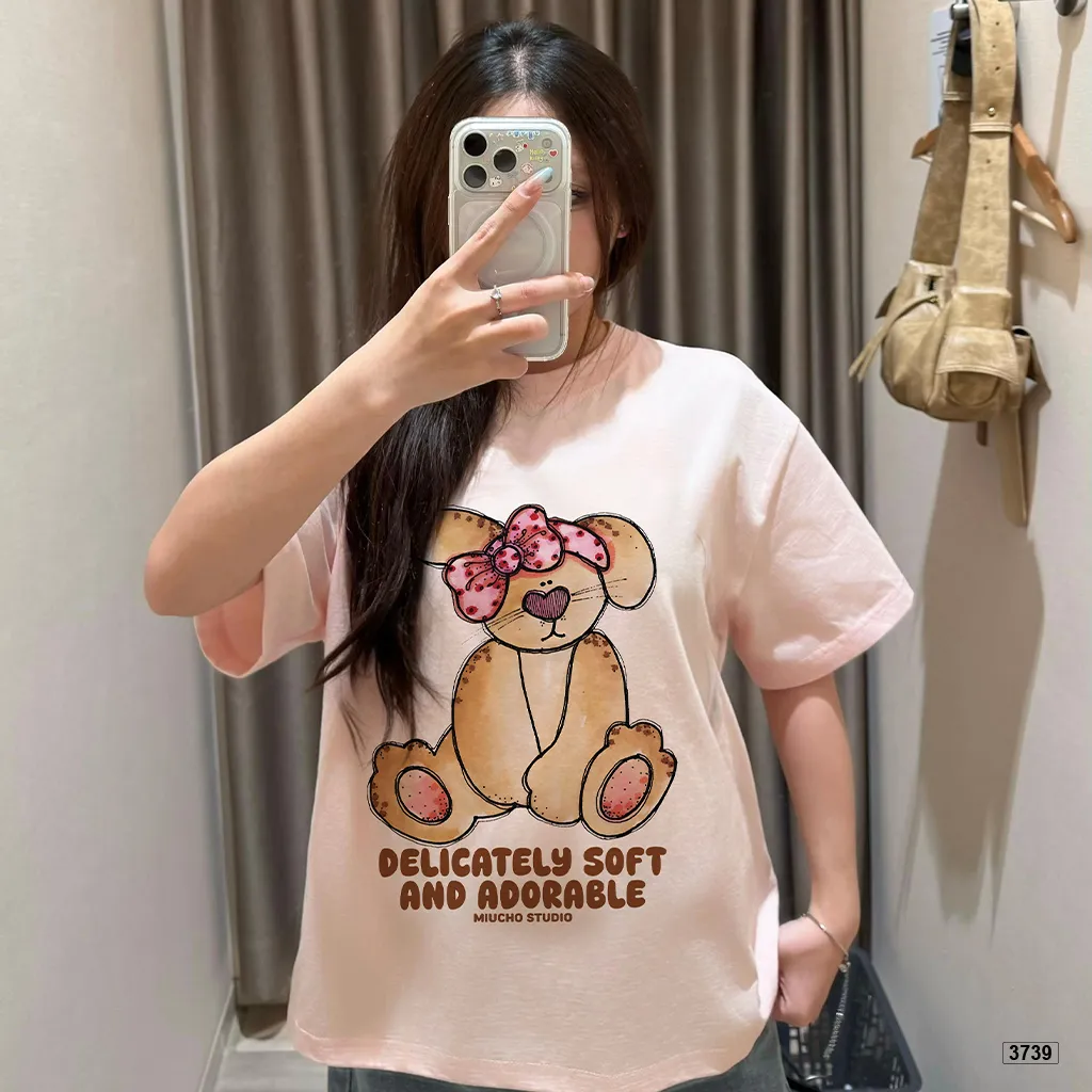 Áo thun nữ form boxy mùa hè chất thoáng mát phong cách dễ thương Miucho 3739_thumbnail_5