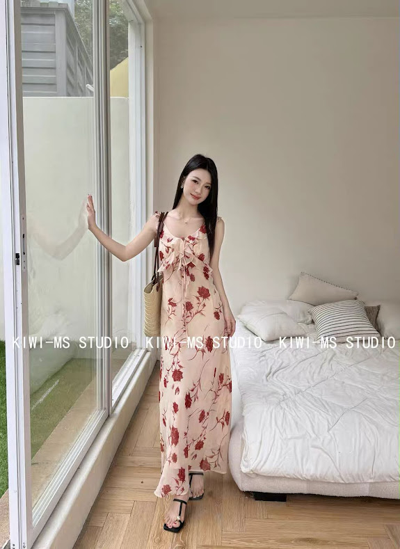 Lucas - Váy hoa 2 dây bèo ngực dáng maxi J2_thumbnail_7