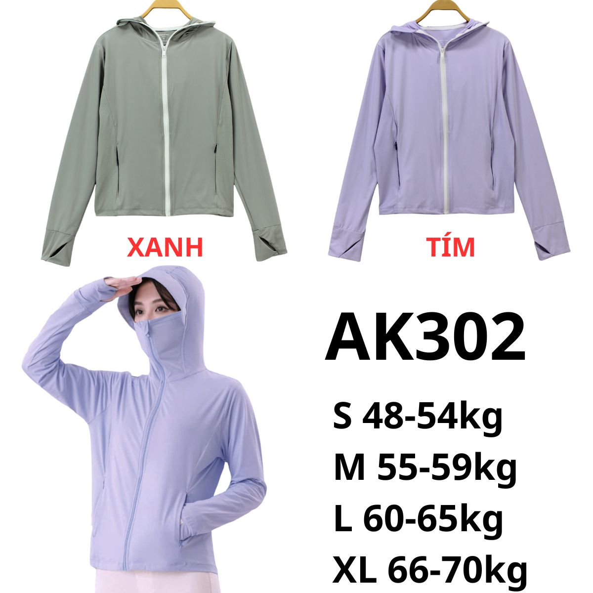 AK302- Áo khoác đi nắng