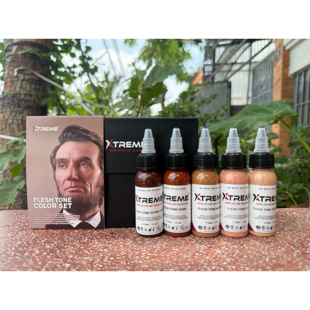Flesh Tone Color Set - XTREME INK (1oz) - Made in USA - Hàng mới về (HSD: 2029)_thumbnail_2