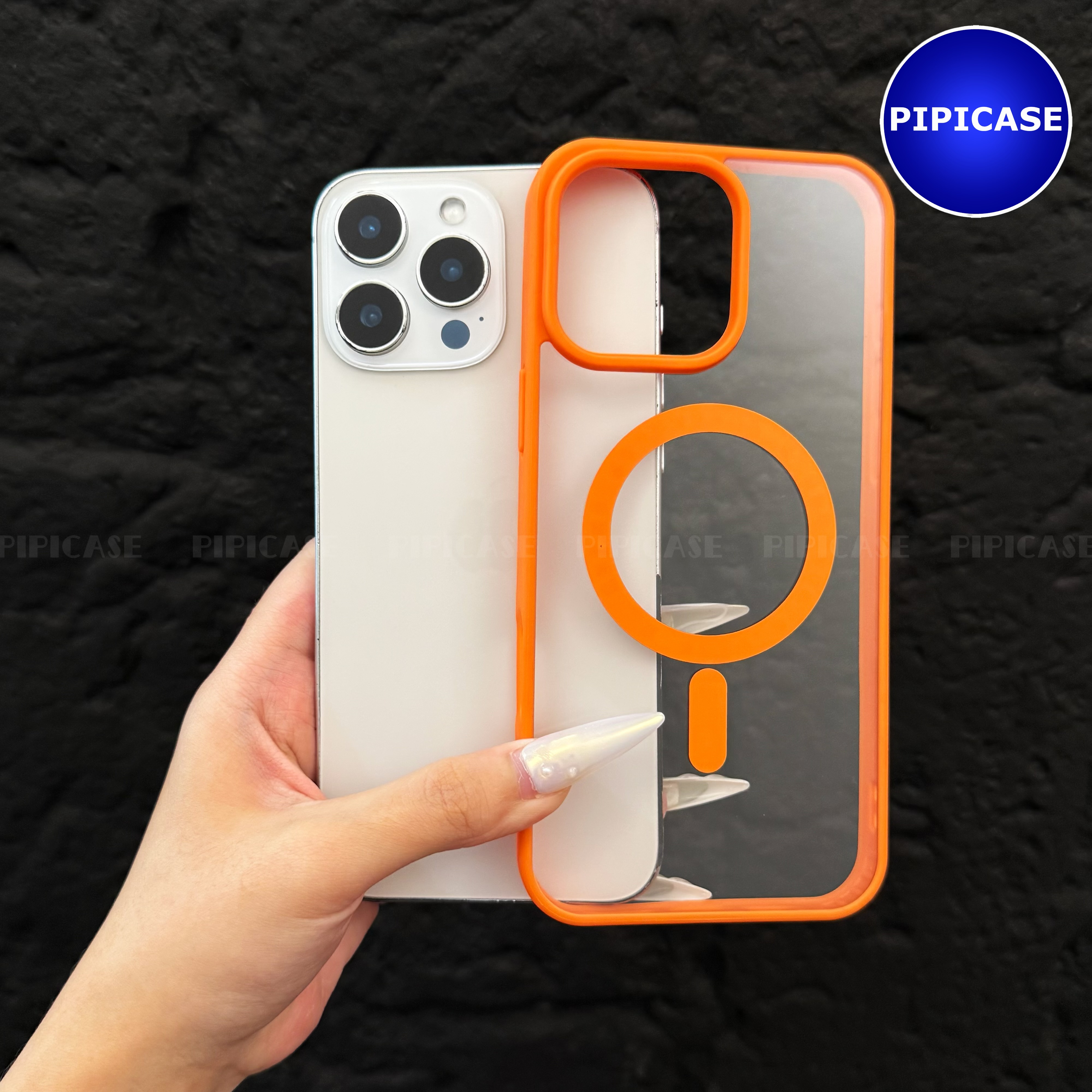 Ốp Lưng iPhone 14 Pro Max - Chic - Cam_thumbnail_1