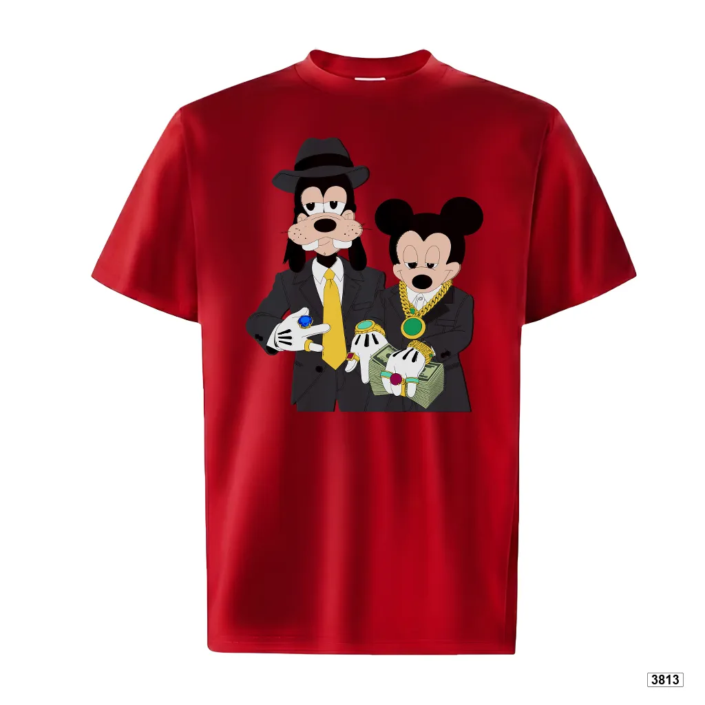 Áo thun form ôm dáng ngắn ATD3813 TeePrint tay ngắn vải cotton thoáng mát cổ tròn in mix_thumbnail_10