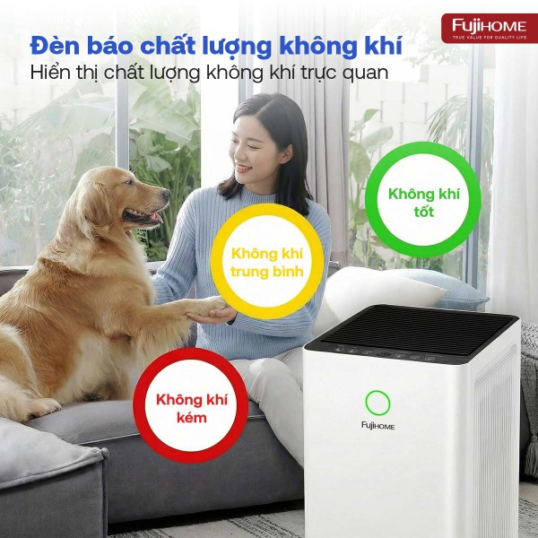 Máy lọc không khí thông minh Fujihome AP5Pro có kết nối điều khiển quả Wifi_thumbnail_6