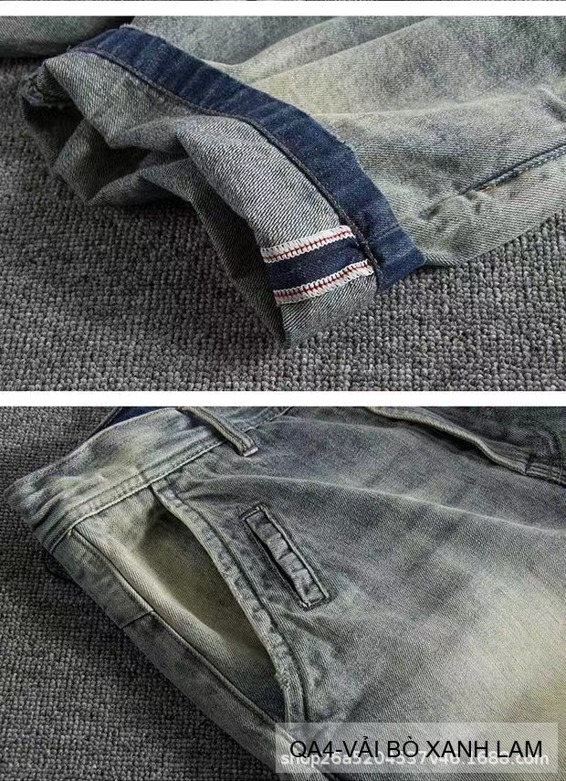QA4 - Quần short jeans ống rộng phong cách Ami Kaji, chất cotton mềm mại, tôn dáng thanh lịch cho mùa hè_thumbnail_10