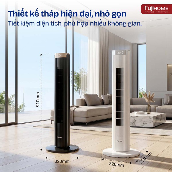 Quạt tháp lọc khí TF-21L-DC (Đen + Gold)_thumbnail_7