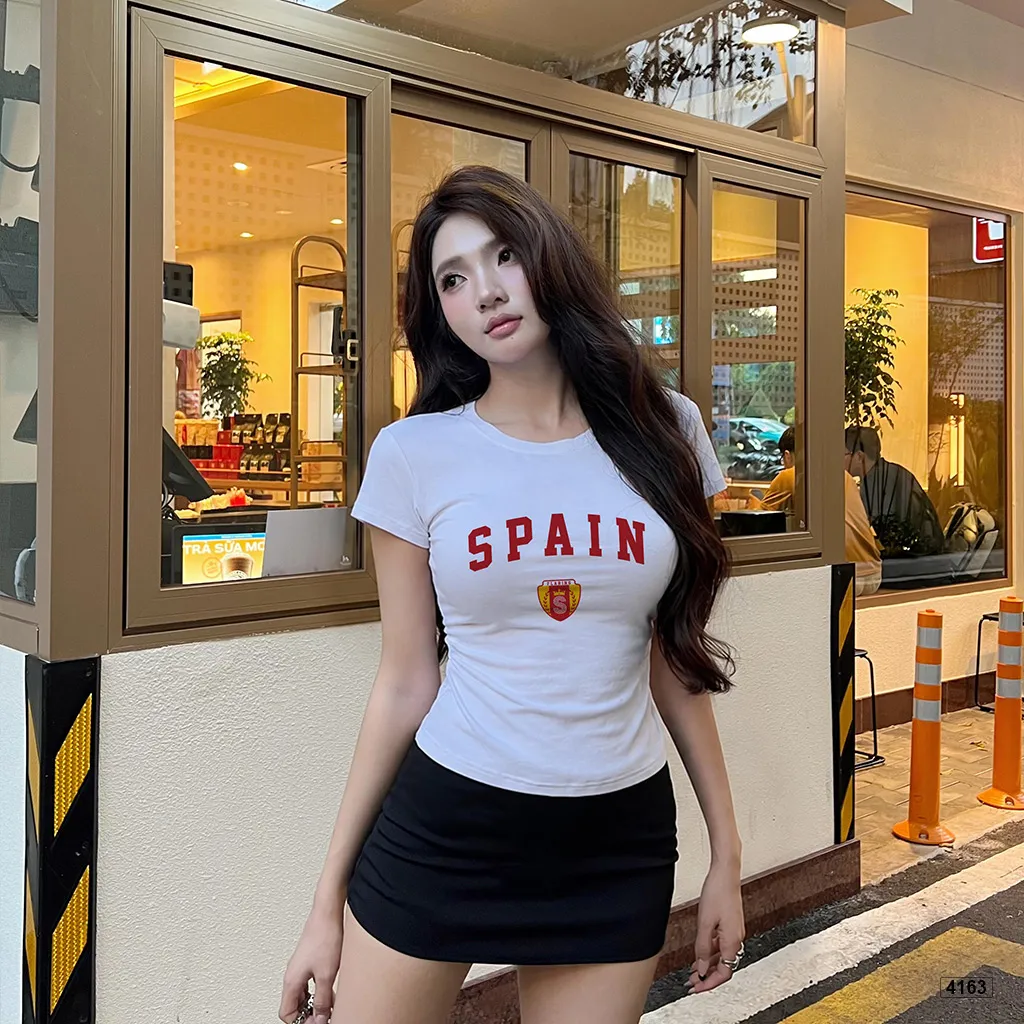 Áo thun form ôm body tôn dáng Spain cá tính Beezy 4163_thumbnail_5