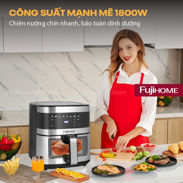 Nồi chiên không dầu Fujihome A10DG2 10Lít -  Dung tích 10L_thumbnail_2