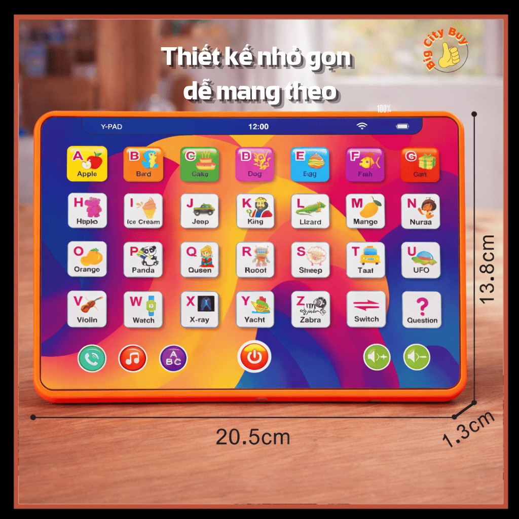 Máy Tính Bảng Học Tiếng Anh Cho Bé, Bảng ABC Phát Âm Chuẩn, Đồ Chơi Giáo Dục Có Nhạc & Game Đoán Từ BigcityBuy 328MTB_thumbnail_4