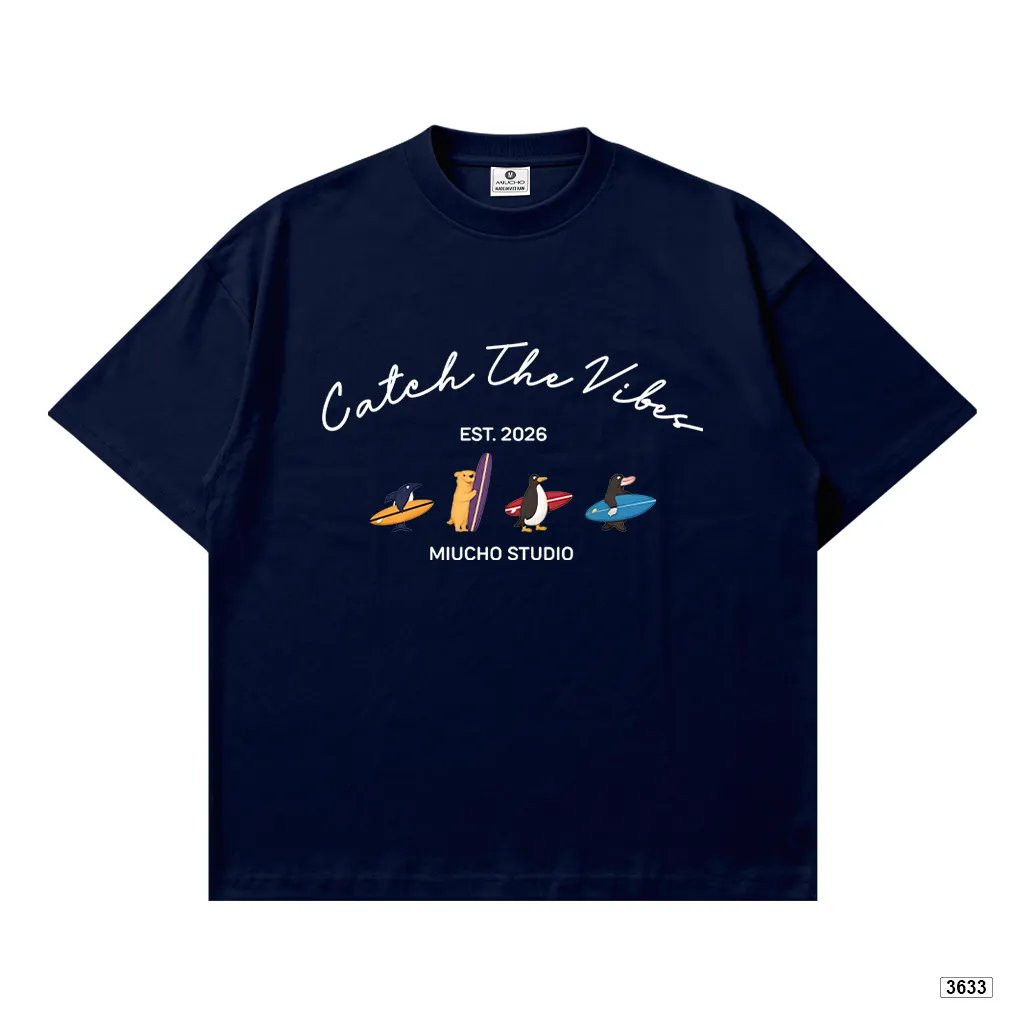 Áo thun unisex form boxy Catch the vibes Miucho 3633_thumbnail_14