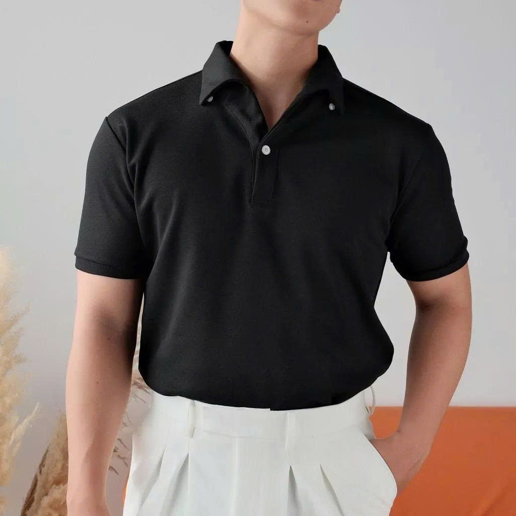 Áo Polo Cổ Nhạn Carlos Vải CVC Mắt Chim Form Regular_thumbnail_3