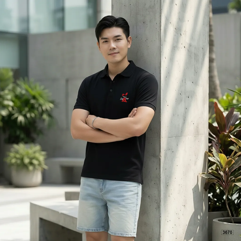 Áo polo nam chất cá sấu dày dặn đứng form Polux 3670_thumbnail_5