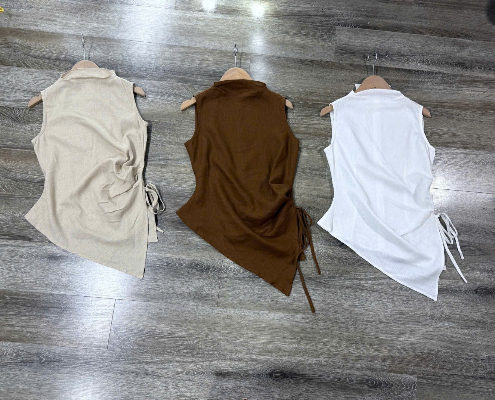 Áo linen ON.LYH -nâu